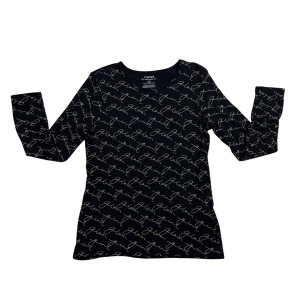 Chico's Tops - Chicos The Ultimate Tee Long Sleeve TShirt Womens Size 0 (Small 4) Black